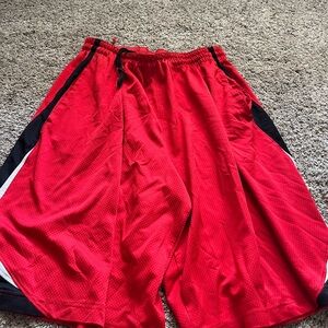 Nike Athletic Shorts in Red and Black